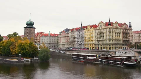 View of architecture in Prague Video stock 223246718