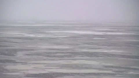 View of arctic from icebreaker ship Stock Footage 86009629