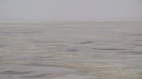 View of arctic from icebreaker ship Stock Footage 86018771