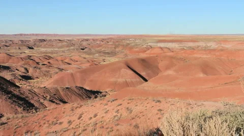 A view in Arizona's Painted Desert Stock Footage 2275321