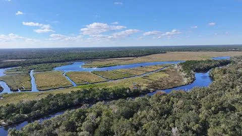 View around the Ormond Beach Scenic Loop and Trail Foto stock