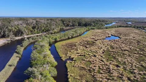 View around the Ormond Beach Scenic Loop and Trail Foto stock