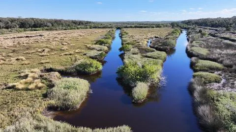 View around the Ormond Beach Scenic Loop and Trail Stock Photos