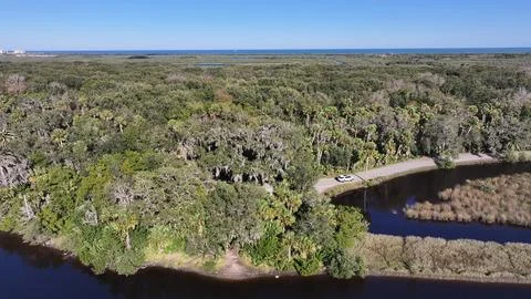 View around the Ormond Beach Scenic Loop and Trail Stock Photos