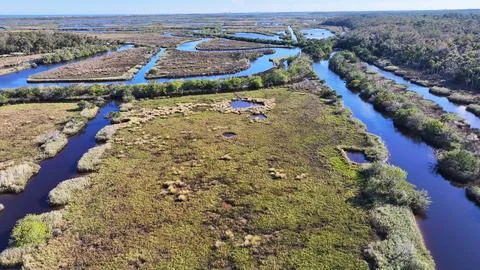 View around the Ormond Beach Scenic Loop and Trail Stock Photos