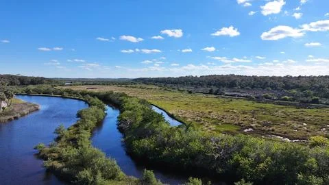 View around the Ormond Beach Scenic Loop and Trail Foto stock