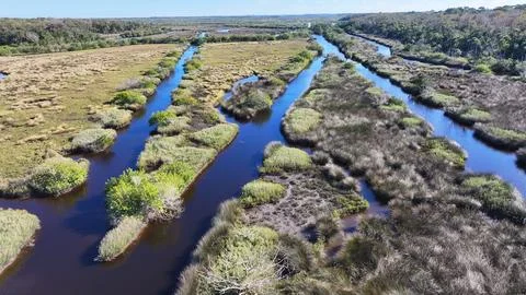 View around the Ormond Beach Scenic Loop and Trail Stock Photos