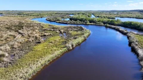 View around the Ormond Beach Scenic Loop and Trail Stock Photos