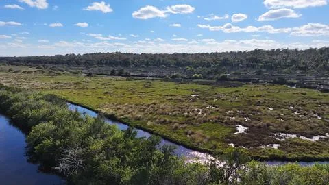 View around the Ormond Beach Scenic Loop and Trail Stock Photos