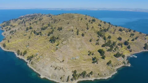 View around Taquile island Stock Footage 115995240