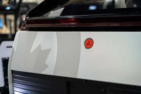 View of Arrow Project Vector prototype car at Canadian International AutoShow. 스톡 사진