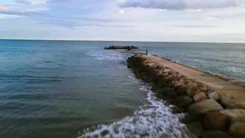View of artificial reefs in the sea Stock Footage 241744432