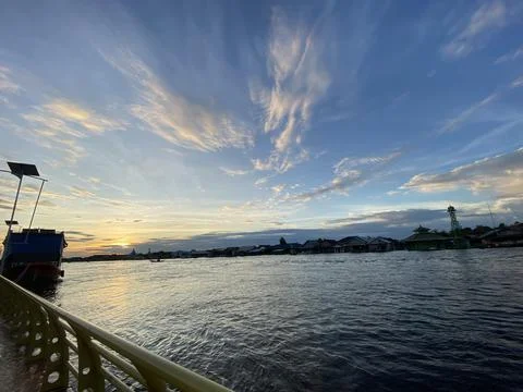 View of the Arut River in Kalimantan Stock Photos