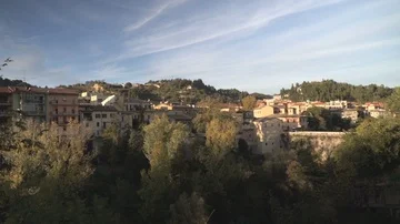 View of Ascoli with Trees Video stock 85516406