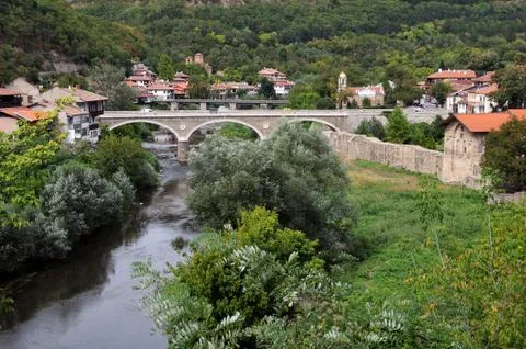 View of Asenov District in September Stock Photos