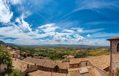 The view from Assisi Stock Photos