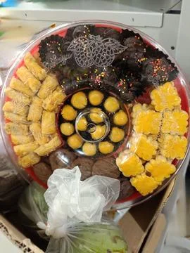 View of assorted cookies Stock Photos