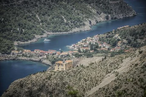 View of Assos in Greece Stock Photos