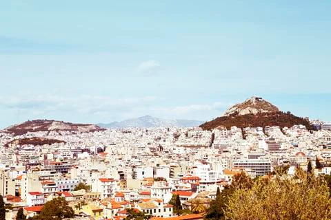 View of Athens from Acropolis Фото