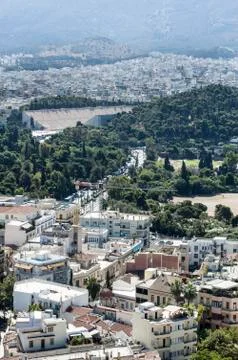 View of athens - greece Stock Photos
