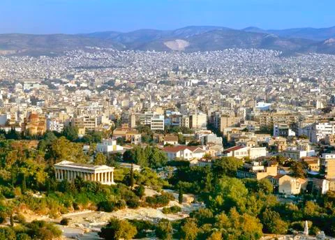 View at Athens Stock Photos