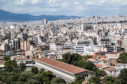 View of Athens Stock Photos