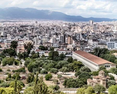 View of Athens Stock Photos