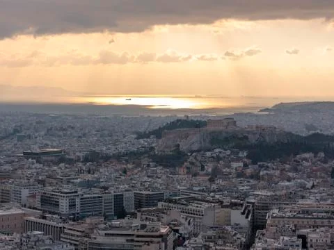 View of Athens Stock Photos