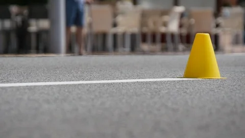 View Of Athletes Running shoes with plot Vídeos de archivo 91709304