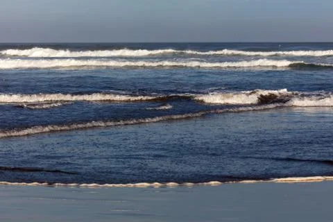 View at Atlantic ocean beach Stock Photos