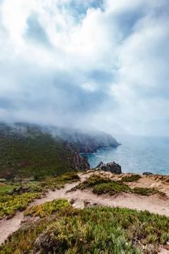 A view of the Atlantic Ocean from Cape Rock Stock Photos