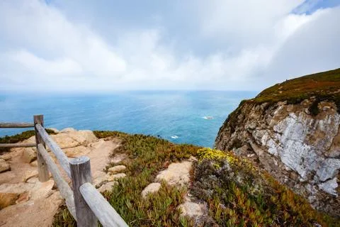 A view of the Atlantic Ocean from Cape Rock Stock Photos