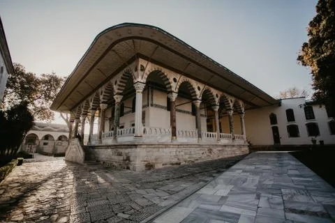 View of the Audience Hall in the Topkapi Palace Museum Stock Photos