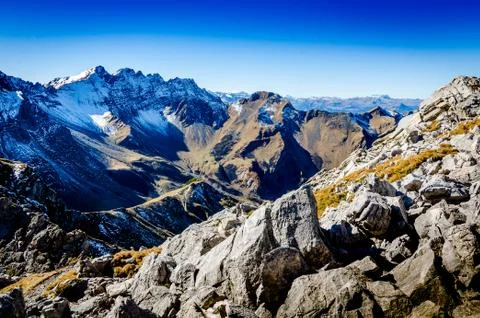 View from Augstenberg, Liechtenstein Stock Photos