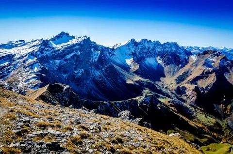 View from Augstenberg, Liechtenstein Stock Photos
