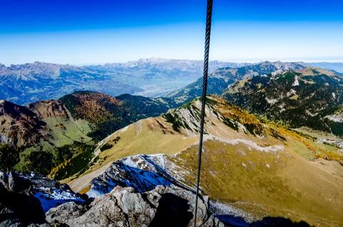 View from Augstenberg, Liechtenstein Stock Photos