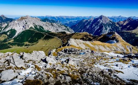 View from Augstenberg, Liechtenstein Stock Photos