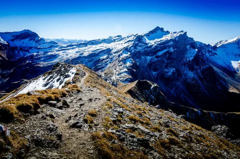 View from Augstenberg, Liechtenstein Stock Photos