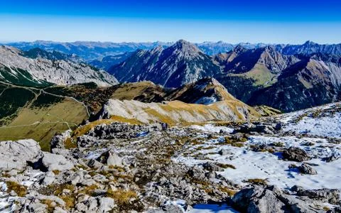 View from Augstenberg, Liechtenstein Stock Photos