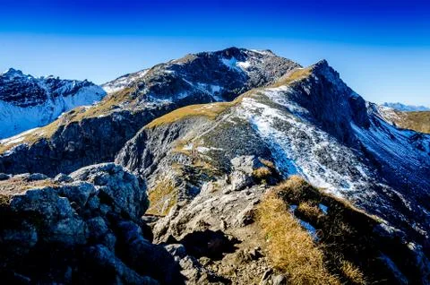 View to Augstenberg, Liechtenstein Stock Photos