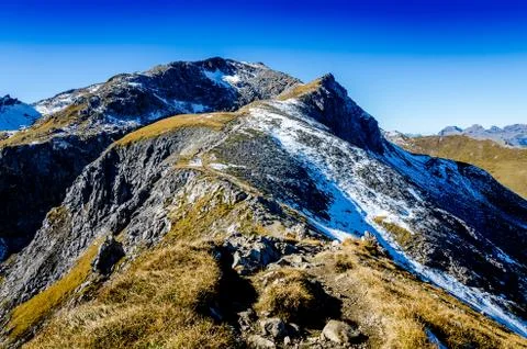View to Augstenberg, Liechtenstein Stock Photos