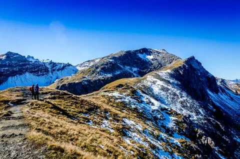 View to Augstenberg, Liechtenstein Stock Photos