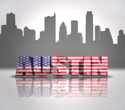 View of Austin City Ilustración de archivo