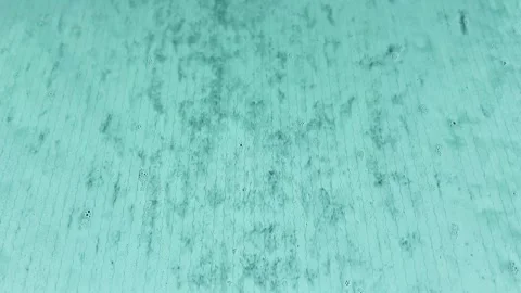 View of automatic car wash from windshield showing cleaning process in action Video stock 314363684