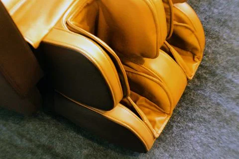 View of automatic or auto massage chair Stock Photos