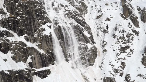 View of an avalanche Stock Footage 98206554