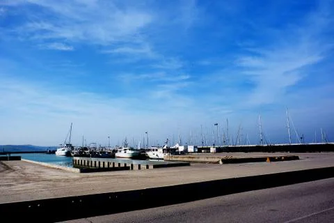 View from Aveiro port Stock Photos
