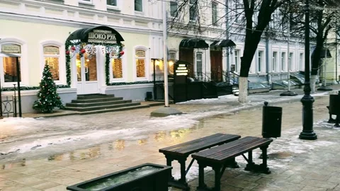 View of the avenue and buildings Stock Footage 228786503