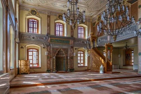 A view from the Aziz Mahmud Hdai Mosque. Uskudar, Istanbul, Turkey on June .. Stock Photos