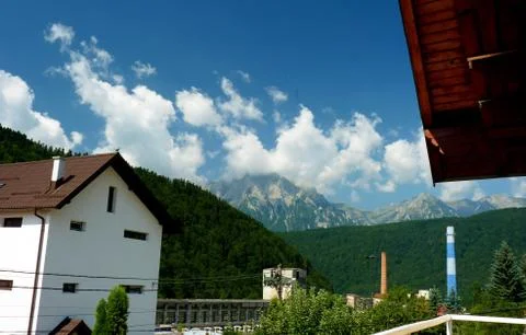 View from Azuga Foto stock